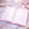 Kalpli Pembe Peluş Defter