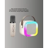 Karaoke Mikrofon Hoparlör Seti Bluetooth Kablosuz Taşınabilir