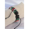 Karışık Renk İpli Deri Erkek Bileklik 5886