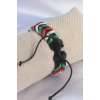 Karışık Renk İpli Deri Erkek Bileklik - TJ-EB3583