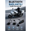 Kask Kulaklığı Motosiklet Intercom Interkom Dinleme Konuşma Özellikli Su Geçirmez