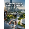 Katlanabilir Profesyonel Görünümlü Kamera Drone