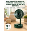 Katlanabilir Usb Şarjlı Masaüstü Soğutucu Mini Fan Telefon Tutucu