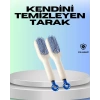 Kendini Temizleyen Ergonomik Saç Tarağı – ABS Gövde Silikon Diş