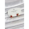 Kiraz Model Gold Renk Pirinç Çocuk Küpe - TJ-BKP11653