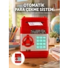 Kırmızı Şifreli ATM Kasa Para Yutan Kumbara