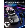 Kişiselleştirilebilir LED Ekranlı Bluetooth Kulaklık – Oyun & Müzik Modlu