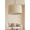 Krem Kumaş Başlıklı Sarkıt Avize 35 CM