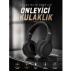Kulak Üstü Kablosuz Bluetooth Kulaklık Gürültü Önleyici Ayarlanabilir