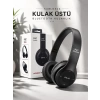Kulak Üstü TF Kart ve AUX Destekli Ergonomik Bluetooth Kulaklık