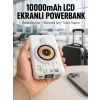 LCD Göstergeli Manyetik Powerbank Type C USB Girişli Yeni Nesil