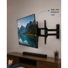LCD LED TV Duvar Aparatı Çift Kollu Hareketli Askı Sistemi
