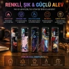 LED Işıklı Rüzgar Çakmağı - Karışık Desenli - İpli
