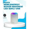 LED Işıklı Sessiz Masaüstü Nemlendirici – 3 Buhar Modu