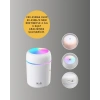 LED Işıklı Sessiz Masaüstü Nemlendirici – 3 Buhar Modu