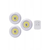 Led Lamba 3lü Uzaktan Kumandalı Yapışkanlı