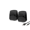 Masaüstü Hoparlör 1+1 USB + 3.5mm - Siyah HD6024