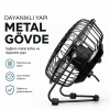 Masaüstü Mini USB Fan - Metal Gövdeli - Ultra Sessiz