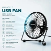 Masaüstü Mini USB Fan - Metal Gövdeli - Ultra Sessiz