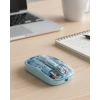 Mavi Kablosuz Mouse Bluetooth ve USB Çift Mod Bağlantılı