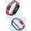Mijobs Xiaomi Mi Band 5-4  Pu Deri Kayış Kordon-(5775)