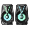 MIKADO MD-S23 GLARE 6W 1+1 Masaüstü RGB Aydınlatma USB Siyah Kasa Speaker(1923)