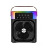 Mini Klima Fan Buharlı Soğutucu RGB Led Işıklı Taşınabilir Masaüstü Fan