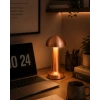Modern Bronz Mantar Masa Lambası LED Dokunmatik Dekoratif Aydınlatma