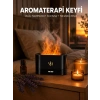 Modern Tasarımlı Alev Efektli LED Aromaterapi Hava Nemlendirici Yeni Nesil