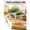 Mutfak Sarımsak Ezici Kaymaz Saplı Güçlü Mekanizma