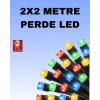 Noel ve Parti Dekorasyonu İçin 2x2 LED Perde Işık – 8 Fonksiyonlu
