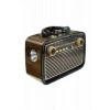 Nostalji Radyo Bluetooth Hoparlör USB-SD Kart Giriş Led Fener Işıklı Bataryalı Pilli