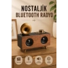 Nostaljik Radyo Bluetooth Bağlantılı Şarjlı Yüksek Ses Kaliteli