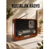Nostaljik Radyo USBAUX Ve SD Kart Girişli Bluetooth Bağlantılı