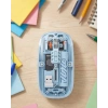 Ofis ve Günlük Kullanım İçin Mavi Bluetooth Kablosuz Mouse