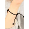 OKAY (İyi) Siyah Deri İpli Unisex Mood Bileklik 5886