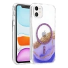 Onegif  İphone 11 Lotus Simli Magsafe Kapak - Mor