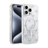 Onegif  İphone 14 Pro Max Misk Simli Magsafe Kapak - Desen 3
