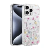 Onegif  İphone 14 Pro Max Misk Simli Magsafe Kapak - Desen 4