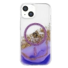 Onegif  İphone 15 Lotus Simli Magsafe Kapak - Mor