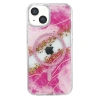 Onegif  İphone 15 Lotus Simli Magsafe Kapak - Pembe