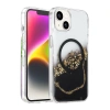 Onegif  İphone 15 Lotus Simli Magsafe Kapak - Siyah