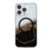 Onegif  İphone 15 Pro Max Lotus Simli Magsafe Kapak - Siyah