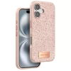Onegif  İphone 16 Bright Simli Kapak - Pembe