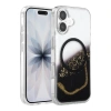 Onegif  İphone 16 Lotus Simli Magsafe Kapak - Siyah