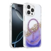 Onegif  İphone 16 Pro Max Lotus Simli Magsafe Kapak - Mor