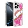 Onegif  İphone 16 Pro Max Lotus Simli Magsafe Kapak - Pembe