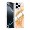 Onegif  İphone 16 Pro Max Lotus Simli Magsafe Kapak - Turuncu