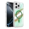 Onegif  İphone 16 Pro Max Lotus Simli Magsafe Kapak - Yeşil