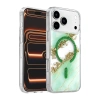 Onegif  İphone 17 Pro Lotus Simli Magsafe Kapak - Yeşil